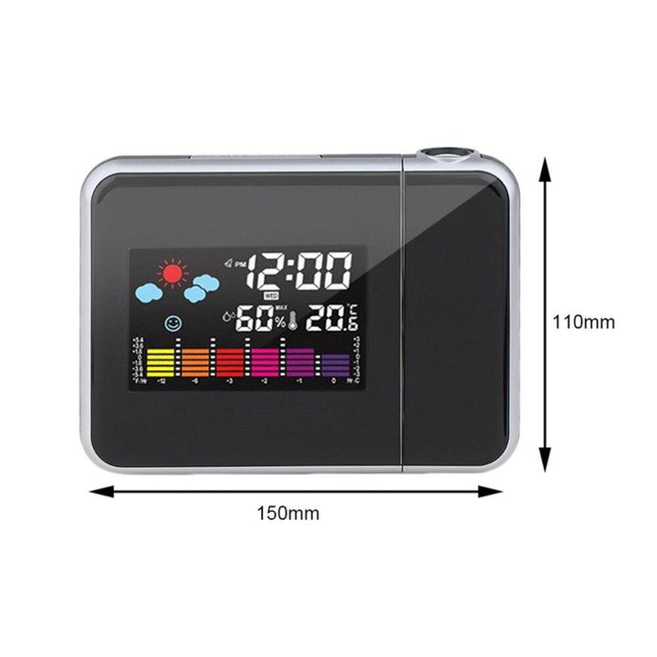 Black digital projection alarm cloc - Mamofa Global Store