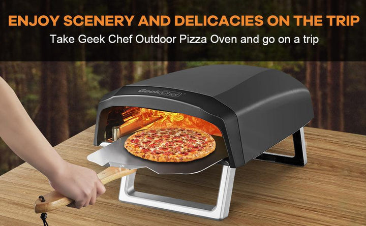 Geek Chef Gas Pizza Oven, Pizza Ovens For Outside Propane, Outdoor Ovens With 13 Inch Pizza Stone, Portable Gas Pizza Oven With Foldable Legs, Pizza Oven For Patio Garden,Ban Amazon,homedepot,lowes - Mamofa Global Store