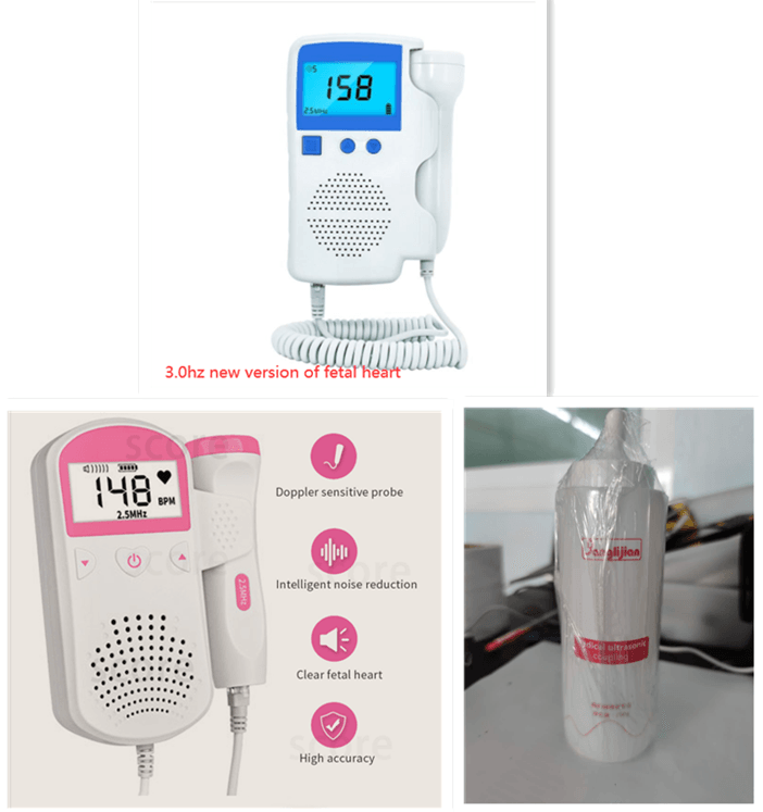 Fetal Heart Rate Monitor Home Pregnancy Baby Fetal Sound Heart Rate Detector - Mamofa Global Store
