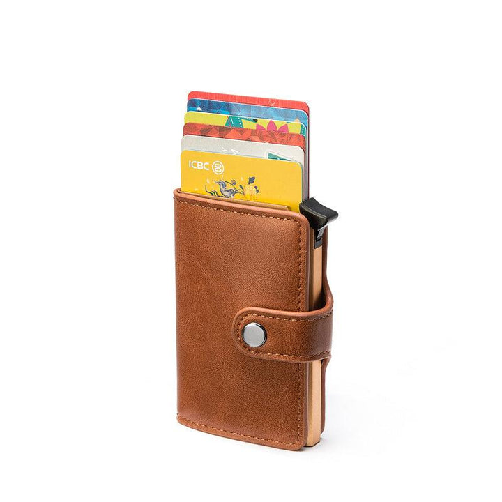 Antimagnetic Antitheft Card Holder Retro Multifunction - Mamofa Global Store