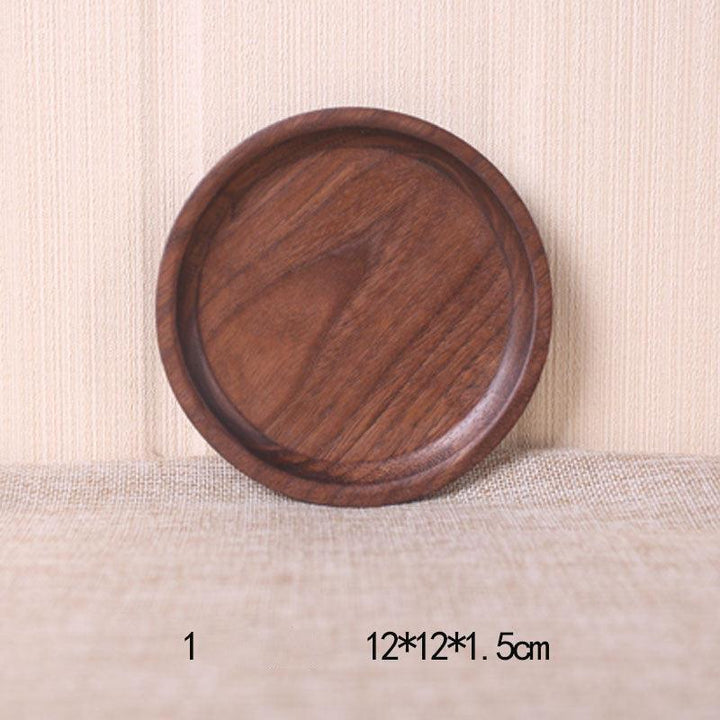 Japanese Style Wooden Black Walnut Rectangular Dinner Plate - Mamofa Global Store