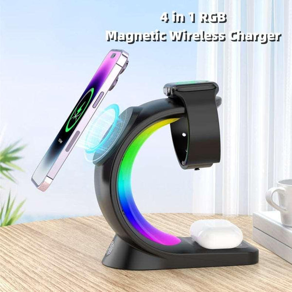 4 In 1 Magnetic Wireless Charger - Mamofa Global Store