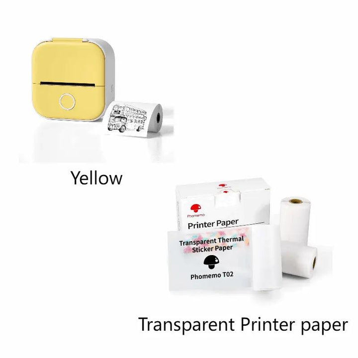 Portable Mini Thermal Label Printer Home Photo Printer Student Wrong Question Printer Bluetooth Mini Label Printer Price Tag - Mamofa Global Store