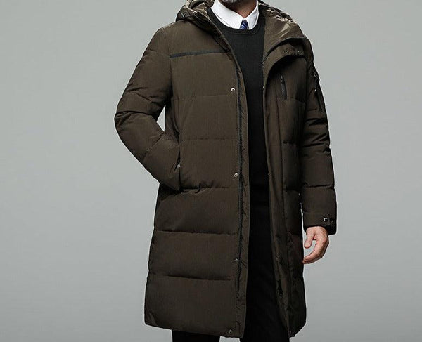 Long padded down jacket for men - Mamofa Global Store