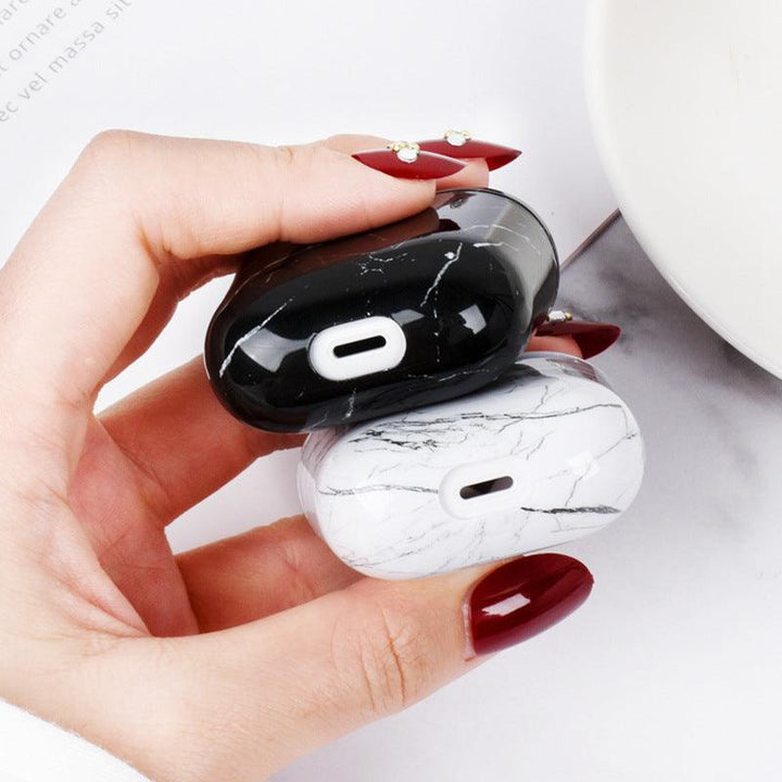 Compatible with Apple, Compatible with Apple , Marbled earphone case - Mamofa Global Store