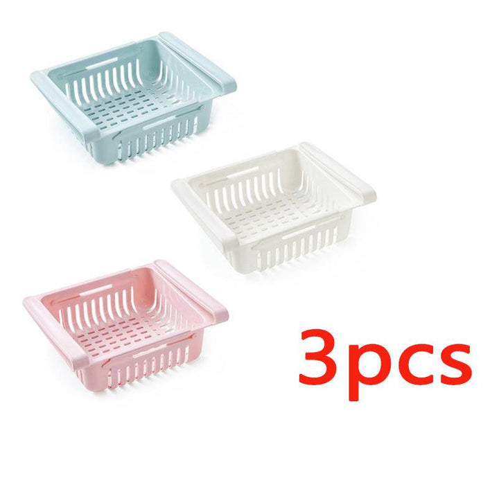 Refrigerator Storage Basket Stretchable Multifunction Kitchen Refrigerator Storage Box - Mamofa Global Store