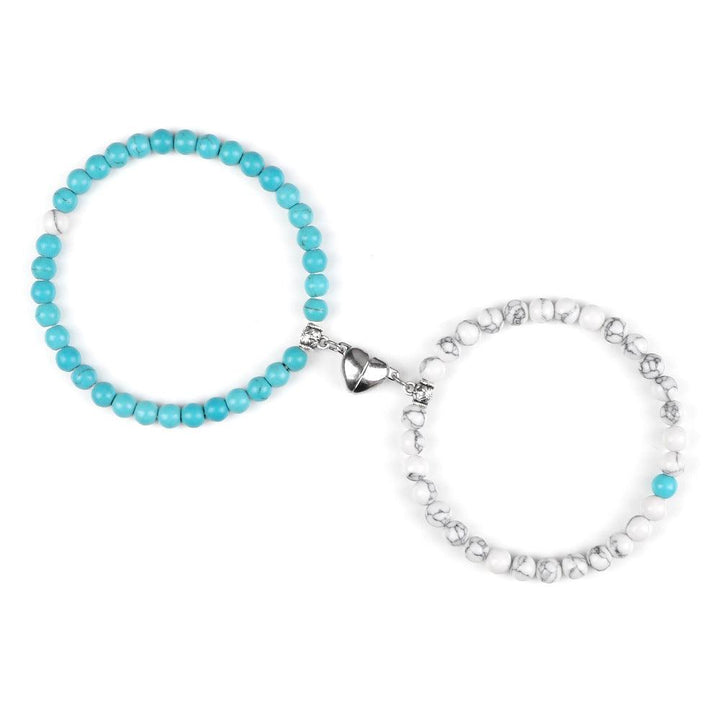 6mm Turquoise Couple Bracelet Weathering Magnetic Induction - Mamofa Global Store