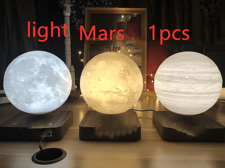 Magnetic Levitation Table Lamp Moon Light 3D Printing Planet Night Light - Mamofa Global Store