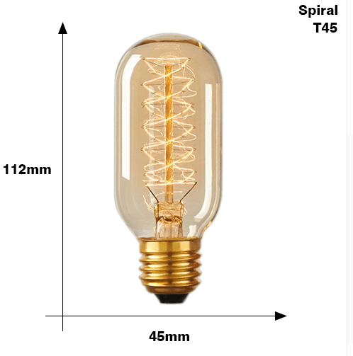 Edison Bulb E27 220V 40W ST64 A19 T45 G80 G95 G125 Incandescent filament bulb lighting Retro Edison Light Bulb - Mamofa Global Store