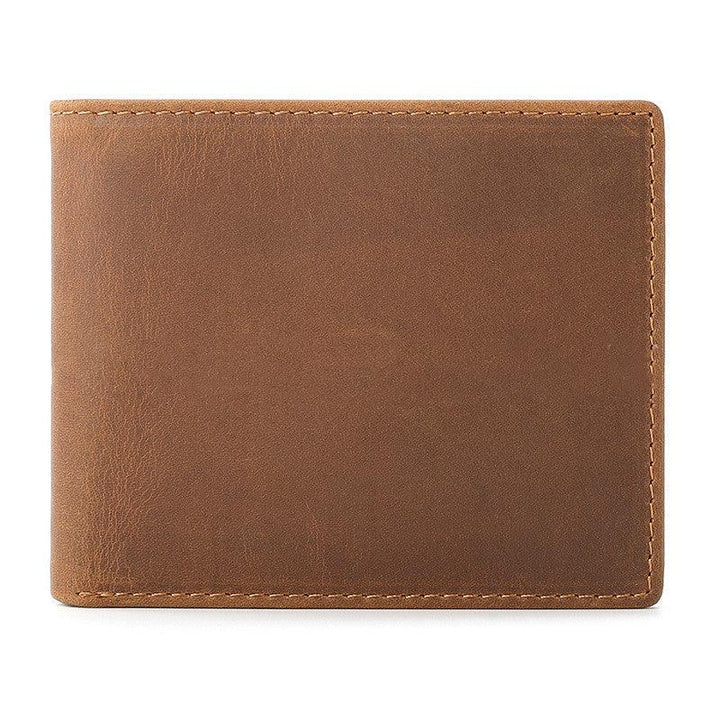 Men Wallet Horizontal Fashion Cephalic Layer Leather - Mamofa Global Store