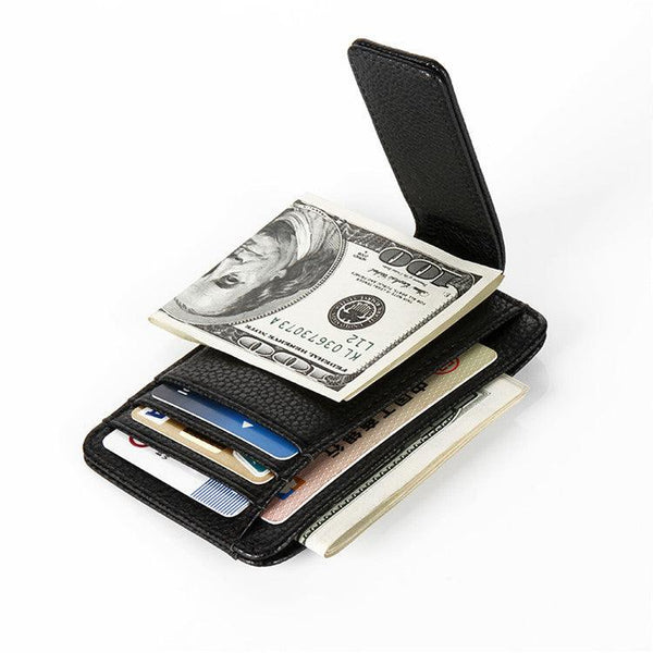 Men's Fashion Portable Magnetic Closure Card Holder Wallet - Mamofa Global Store