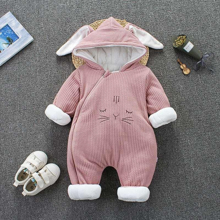 Autumn Winter Coat Jumpsuit Baby Clothing Newborn Snowsuit Boy Warm Romper Down Cotton Jackets Girl Snow clothes Bodysuit - Mamofa Global Store