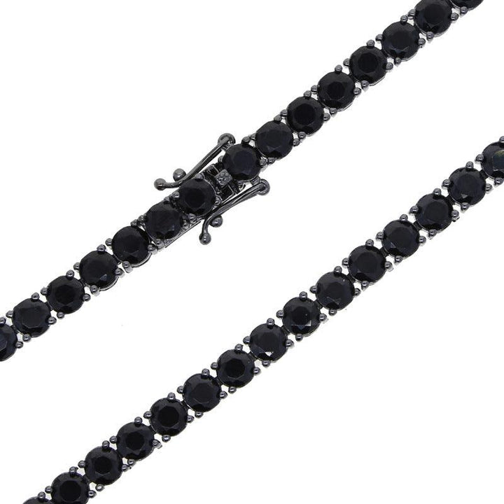 Black Zircon Bracelet Men's Hip Hop - Mamofa Global Store