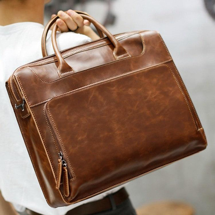 Genuine Leather New Men's Handbag - Mamofa Global Store