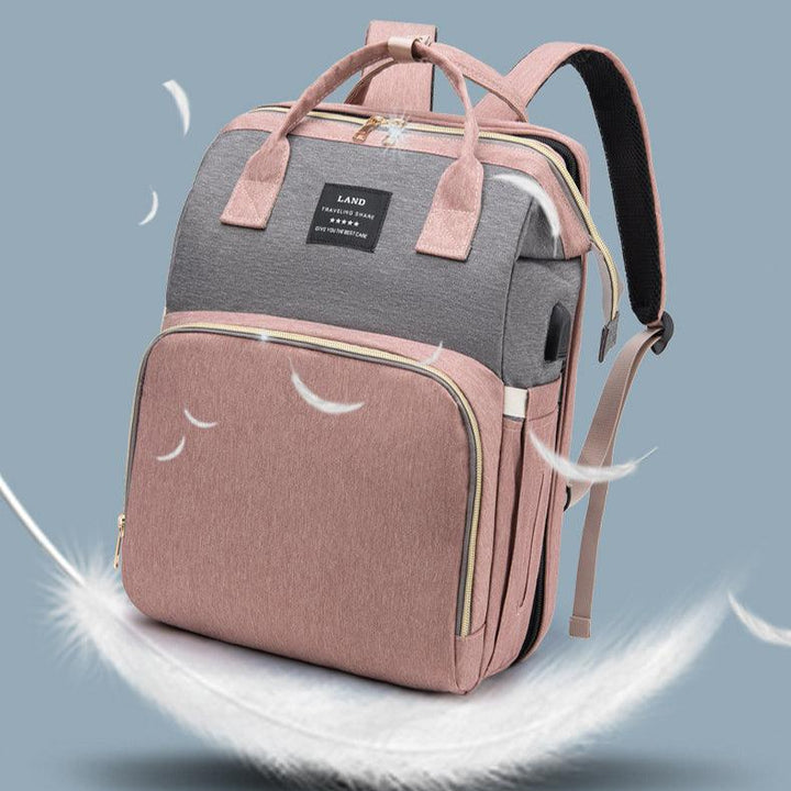 New Mummy Baby Crib Backpack Large Capacity Out Milk Insulated Bag Women - Mamofa Global Store