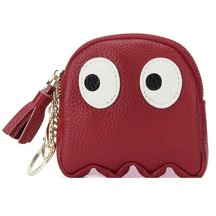 Genuine Leather Coin Purse Mini Cute Cowhide Coin Bag - Mamofa Global Store