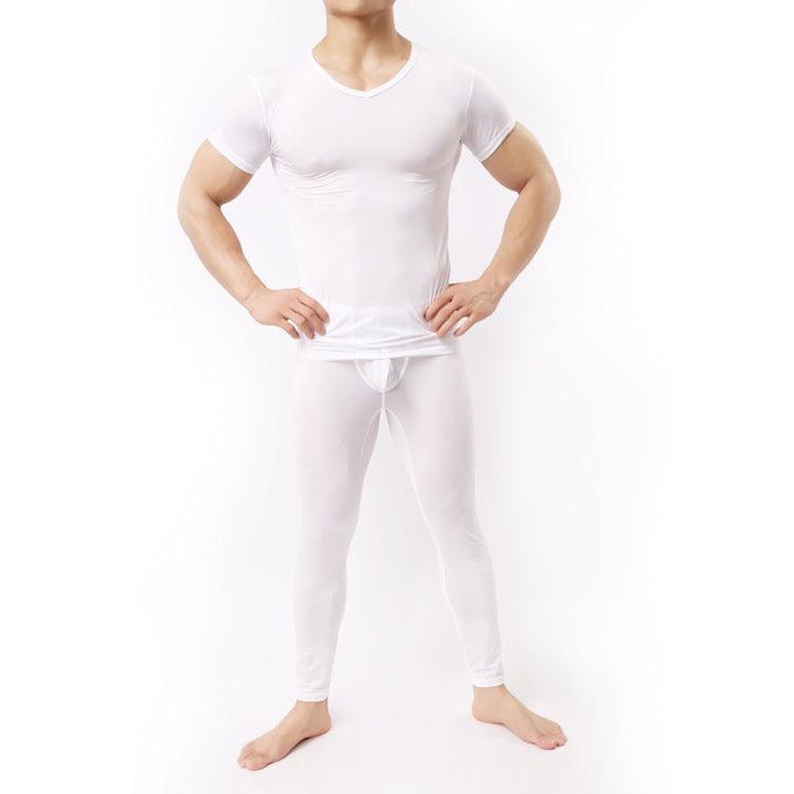 Solid Color Nylon Comfortable Soft Underwear T-shirt - Mamofa Global Store