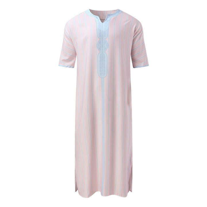 Short Sleeve Rompers Arab Ethnic Style Men - Mamofa Global Store