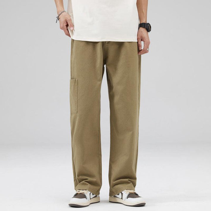 Men's Casual Working Pants Loose Cotton - Mamofa Global Store