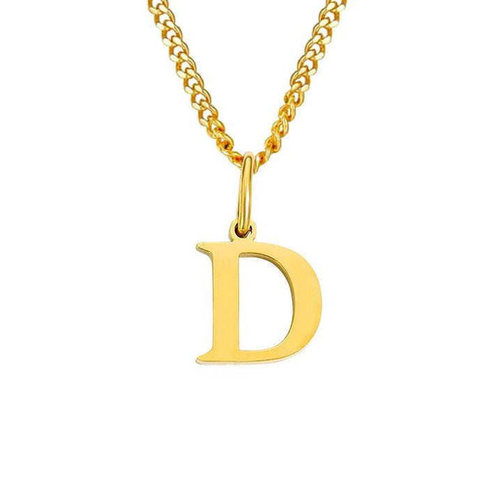 26 Letters All-Match 14K Stainless Steel Necklace - Mamofa Global Store