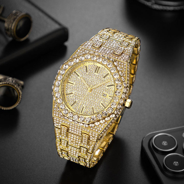 Fashion Starry Diamond Men's Quartz Watch - Mamofa Global Store