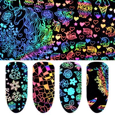 Nail Laser Star Sticker Thermal Transfer Nail Decals Symphony Star Paper - Mamofa Global Store