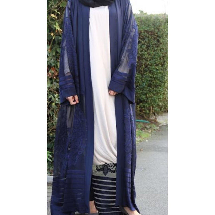 Fashion Women's Embroidered Cardigan Robe Dubai Tour - Mamofa Global Store