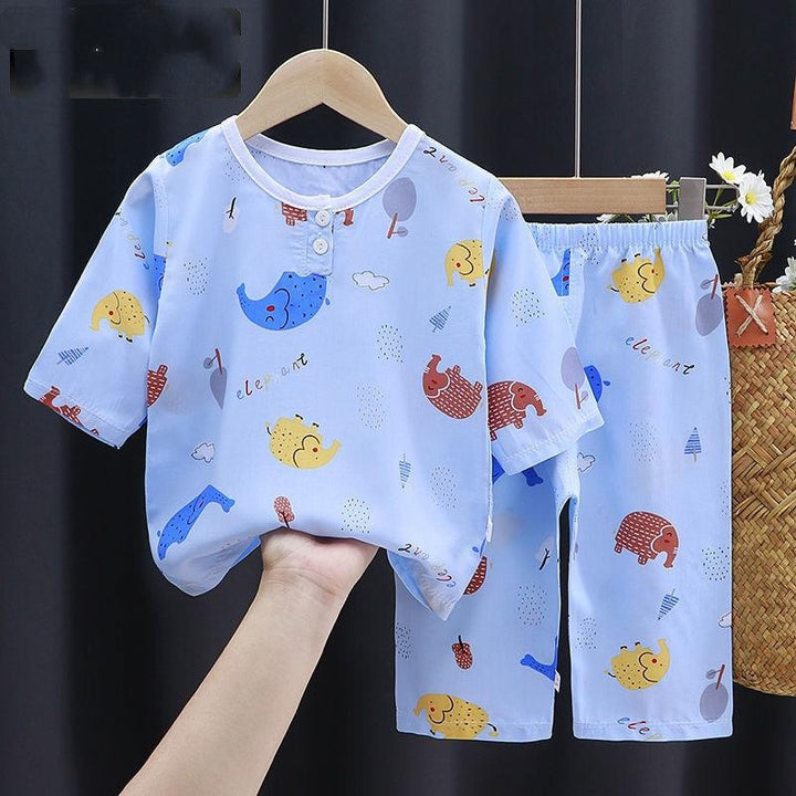 Summer Clothes Cotton Silk Air-conditioning Clothes Baby Clothes - Mamofa Global Store