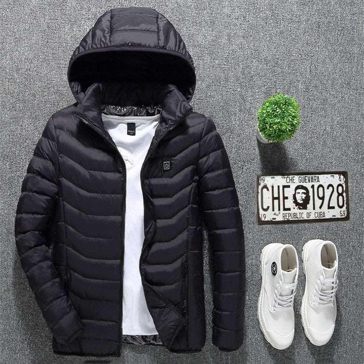 New Heated Jacket Coat USB Electric Jacket Cotton Coat Heater Thermal Clothing - Mamofa Global Store