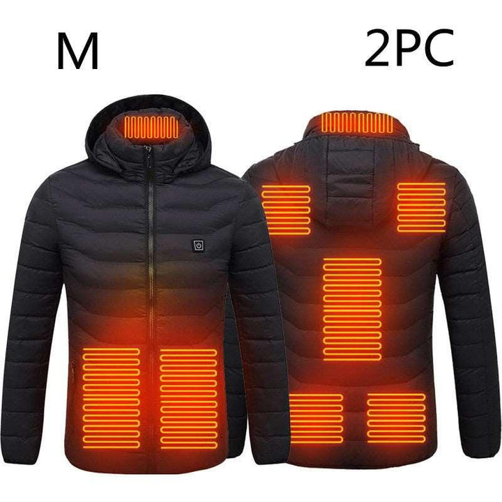 New Heated Jacket Coat USB Electric Jacket Cotton Coat Heater Thermal Clothing Heating Vest Men's Clothes Winter - Mamofa Global Store