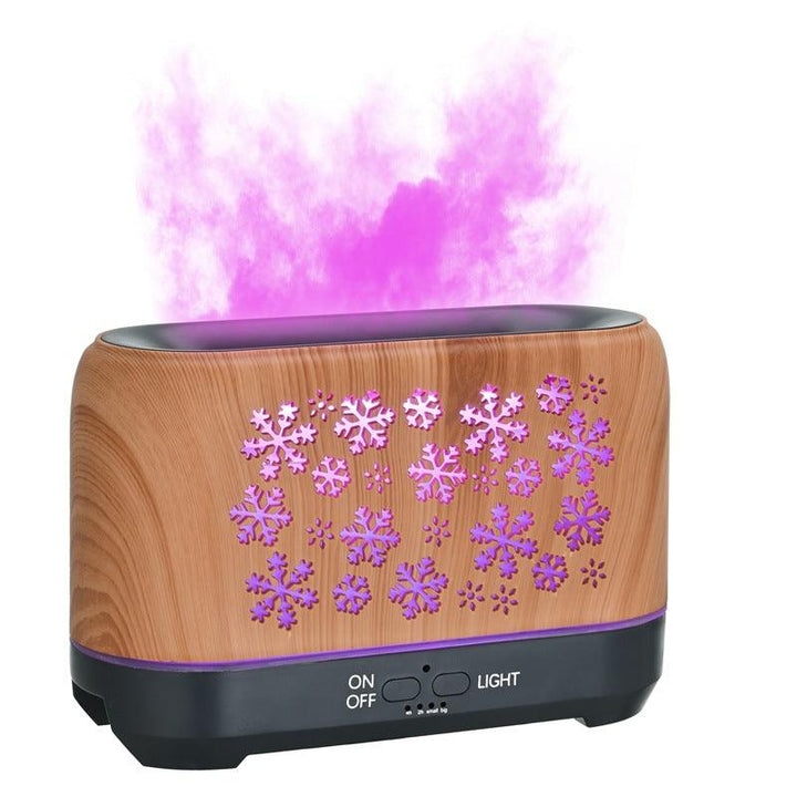 Christmas Snowflake Pattern Humidifier Household Colorful Aromatherapy Humidifier Atmosphere Colorful Diffuser - Mamofa Global Store