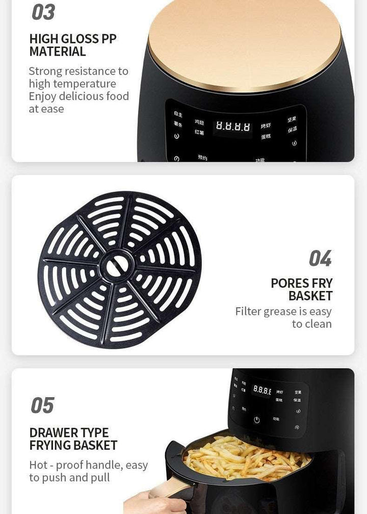 Air Fryer Smart Touch Home Electric Fryer - Mamofa Global Store