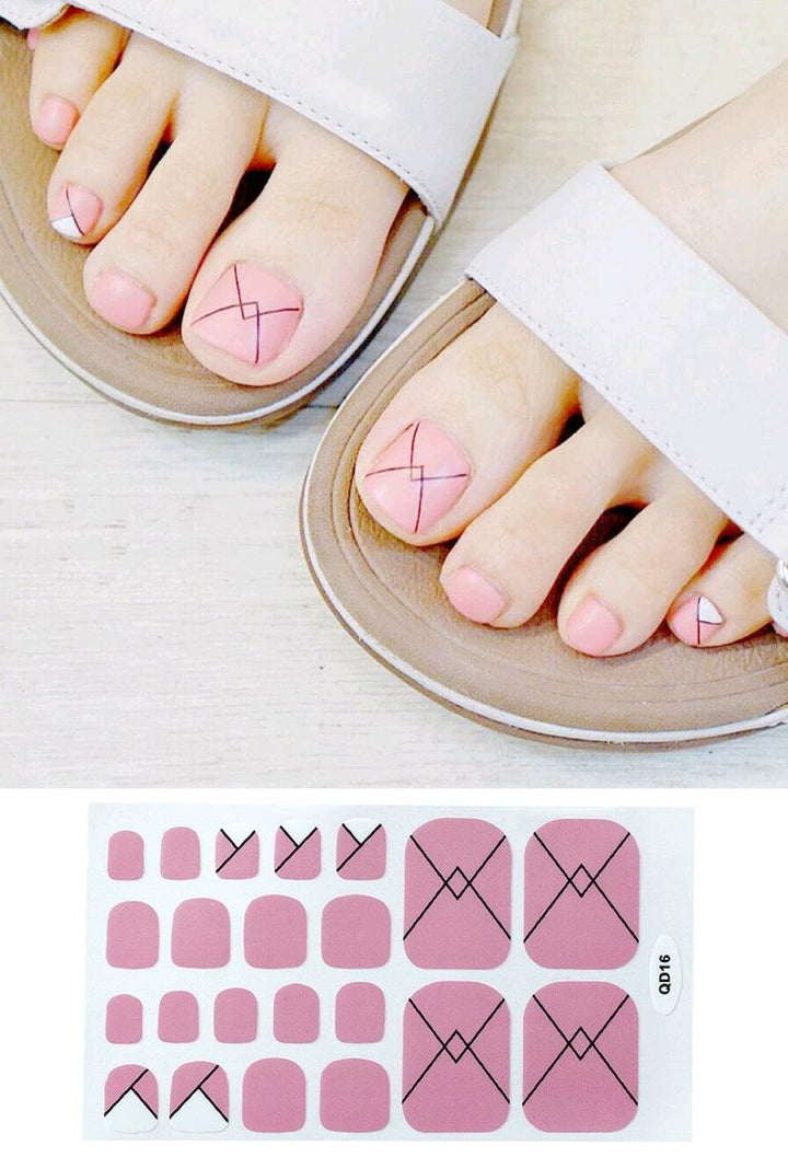 Nail Foot Sticker Cute Waterproof Foot Nail Sticker - Mamofa Global Store