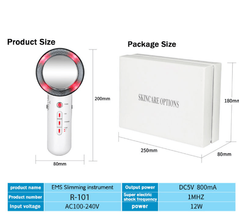 Beauty Care Slimming Device Handheld Ultrasound Body Fat Remove Massager - Mamofa Global Store