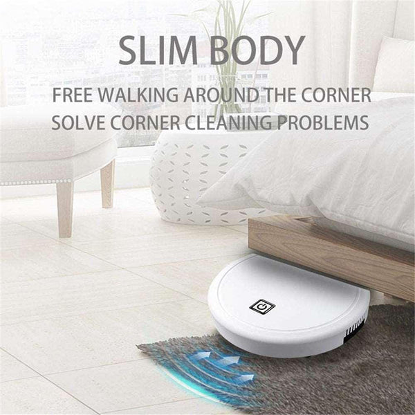 3-in-1 Robot Vacuum Cleaner 1800Pa Multifunctional Smart Floor Cleaner USB Rechargeable Dry Wet Sweeping Vacuum Cleaner - Mamofa Global Store