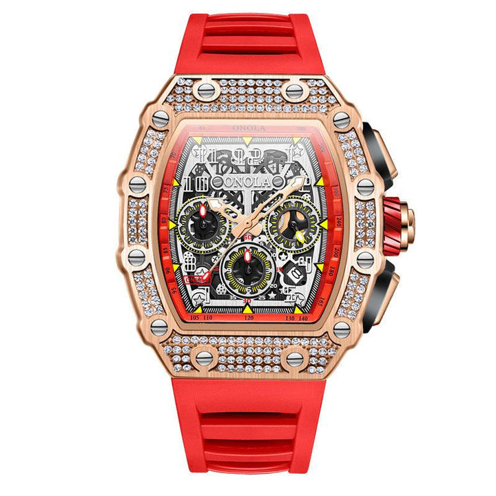 Full Diamond Fashion New Multi-functional Mechanical Watch - Mamofa Global Store