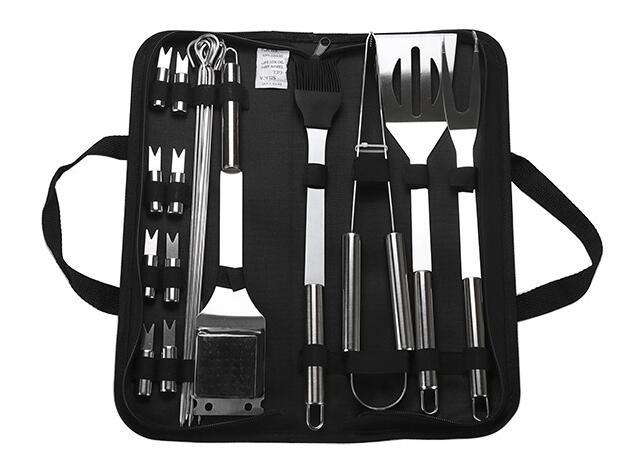 Premium 10-Piece Stainless Steel BBQ Barbecue Tools Set - Mamofa Global Store