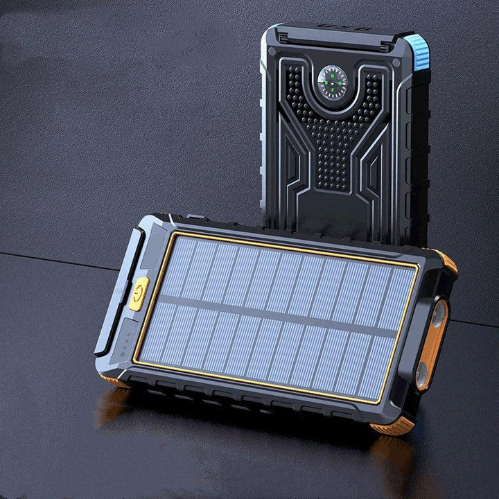 New solar wireless power bank Outdoor PD fast charging ultra-large capacity 20000 mAh power bank - Mamofa Global Store