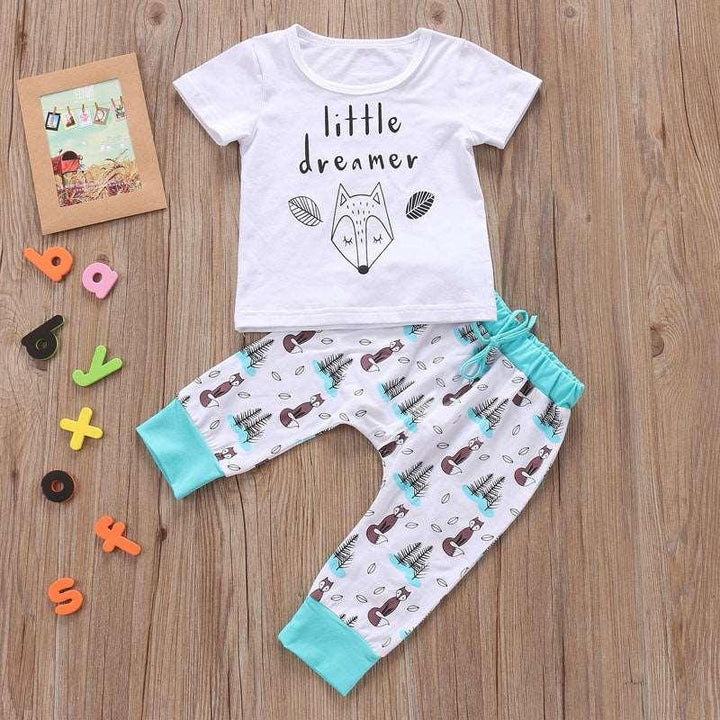 Newborn Baby Clothes Set T-shirt Tops+Pants Little Boys and Girls Outfits - Mamofa Global Store