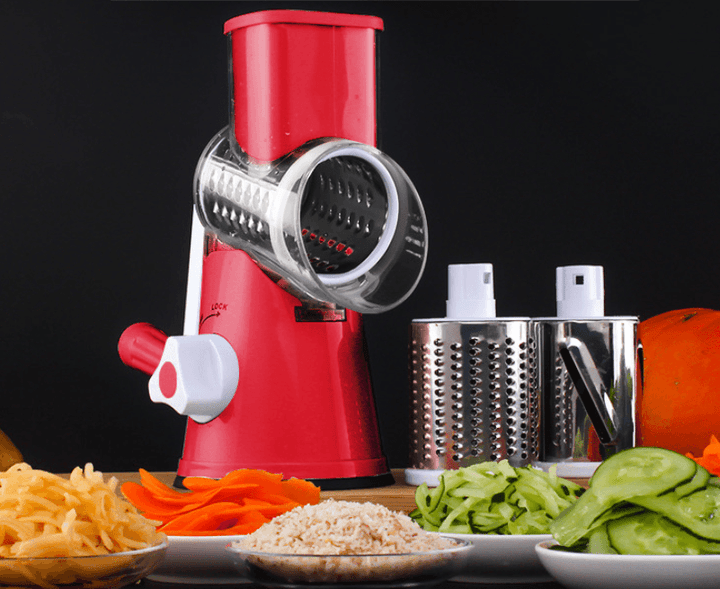 Manual Kitchen Accessories Multifunctional Round Mandoline Potato Slicer Vegetable Cutter Slicer Cheese Kitchen Gadgets - Mamofa Global Store