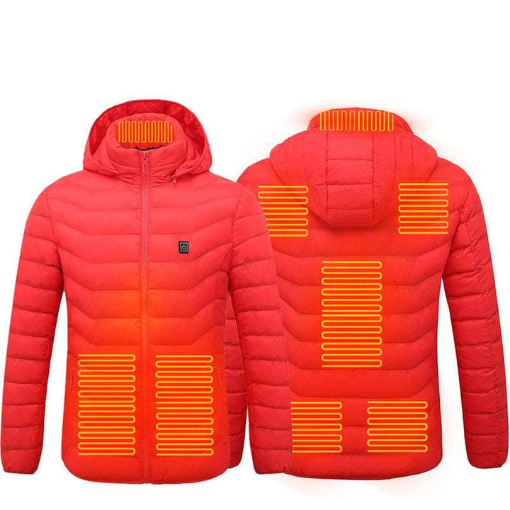 New Heated Jacket Coat USB Electric Jacket Cotton Coat Heater Thermal Clothing Heating Vest Men's Clothes Winter - Mamofa Global Store