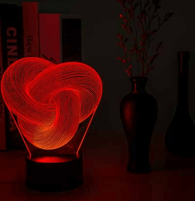 Twist Abstract LED 3D Night Light Touch Colorful Acrylic 3D Table Lamp Decoration Lighting Baby Sleeping Mood Lamp Best Gift - Mamofa Global Store