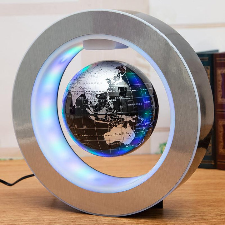 Round LED World Map Floating Globe Magnetic Levitation Light Anti Gravity Magic - Mamofa Global Store