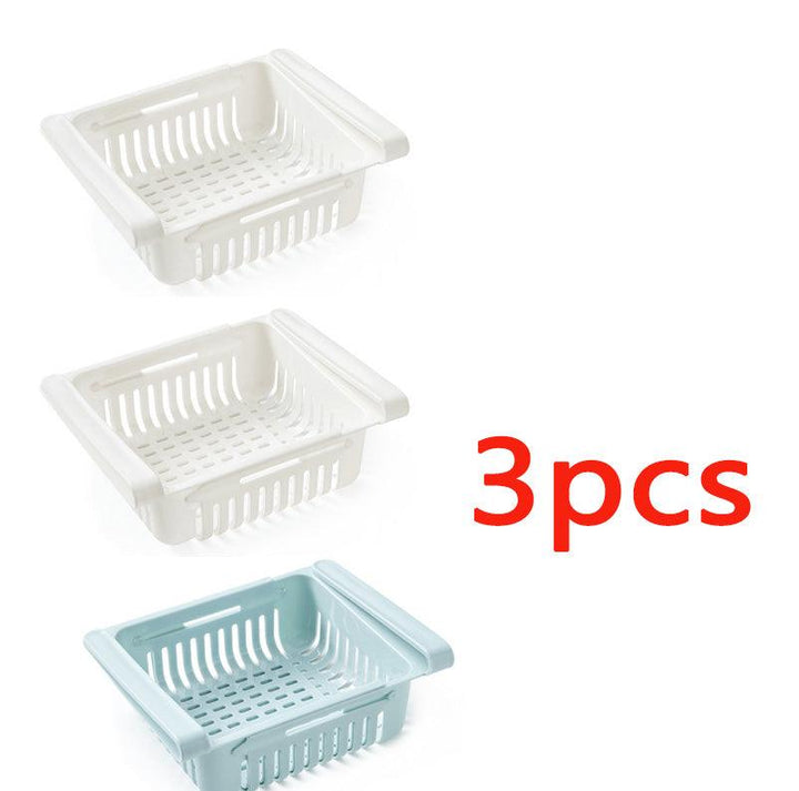 Refrigerator Storage Basket Stretchable Multifunction Kitchen Refrigerator Storage Box - Mamofa Global Store