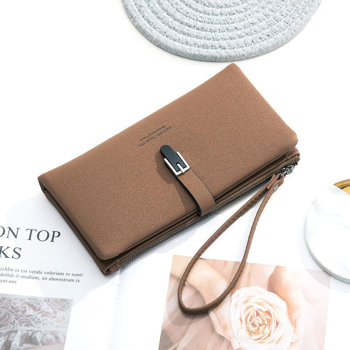 Long Female Wallet Simple Clutch - Mamofa Global Store