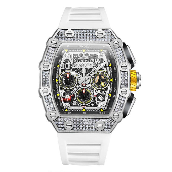 Full Diamond Fashion New Multi-functional Mechanical Watch - Mamofa Global Store