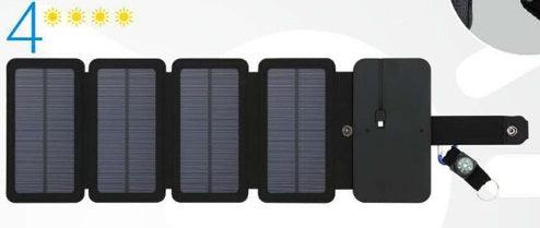 Outdoor Folding Solar Panel Charger Portable 5V 2.1A USB Output Devices Camp Hiking Backpack Travel Power Supply For Smartphones - Mamofa Global Store