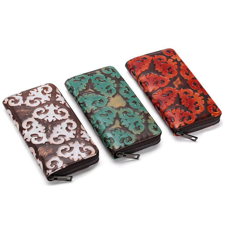 Creative Top Layer Leather Women's Vintage Wallet - Mamofa Global Store