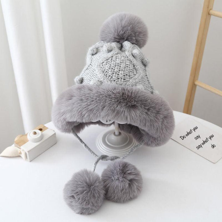 Winter Knitted Ear Protection Wool Hat Parent-child Style - Mamofa Global Store