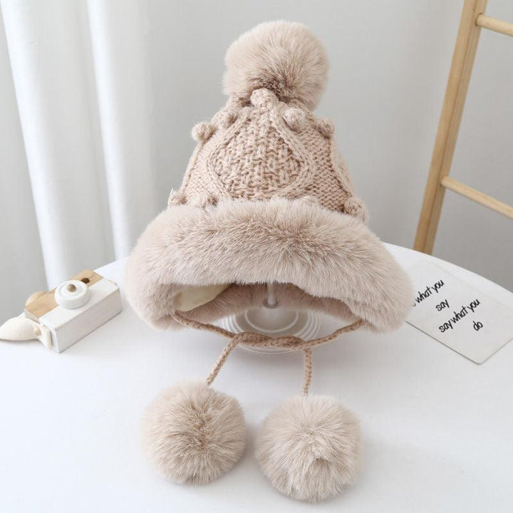 Winter Knitted Ear Protection Wool Hat Parent-child Style - Mamofa Global Store